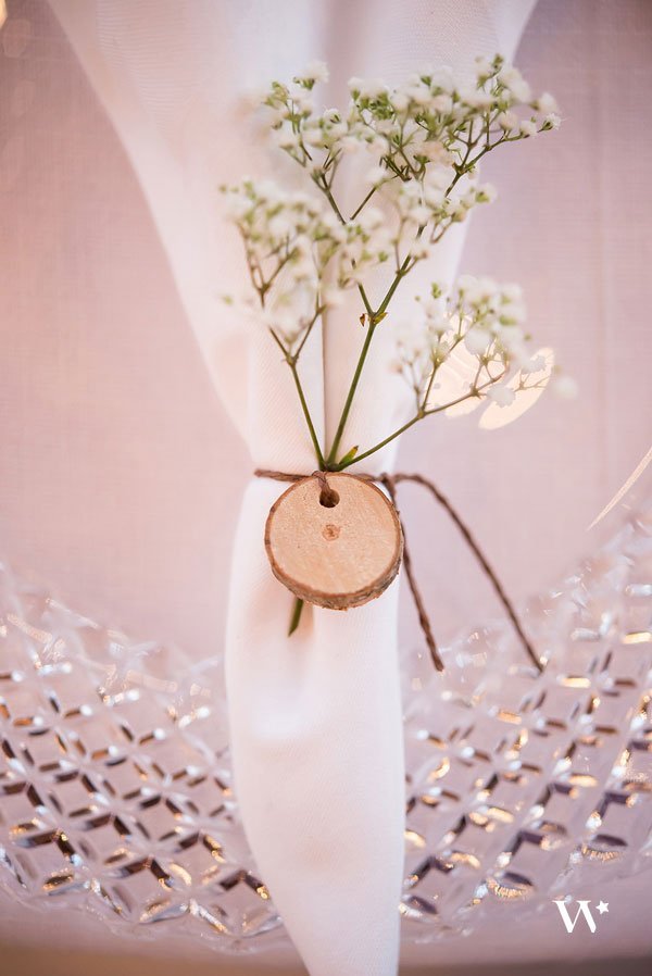 minis rondin en bois, accessoire mariage rustique